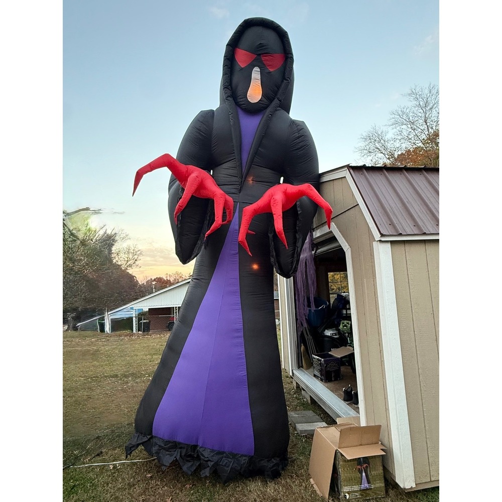Haunted Living 16ft LED Projection Reaper Airblown Inflatable Halloween Decor